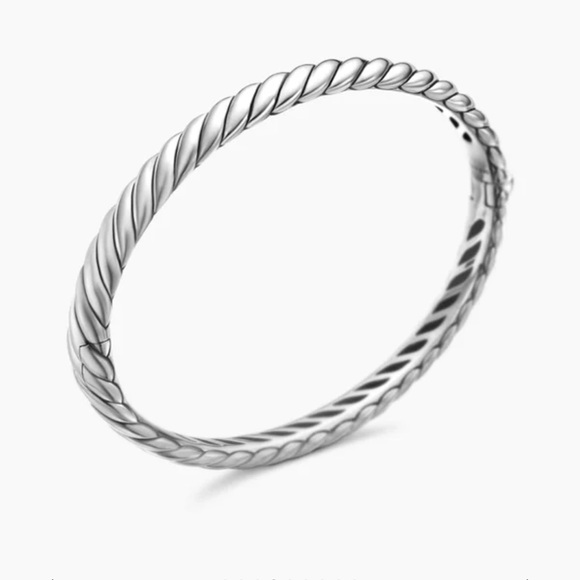 David Yurman Sculpted Cable Bracelet Silver 7 mm - Picture 4 of 7